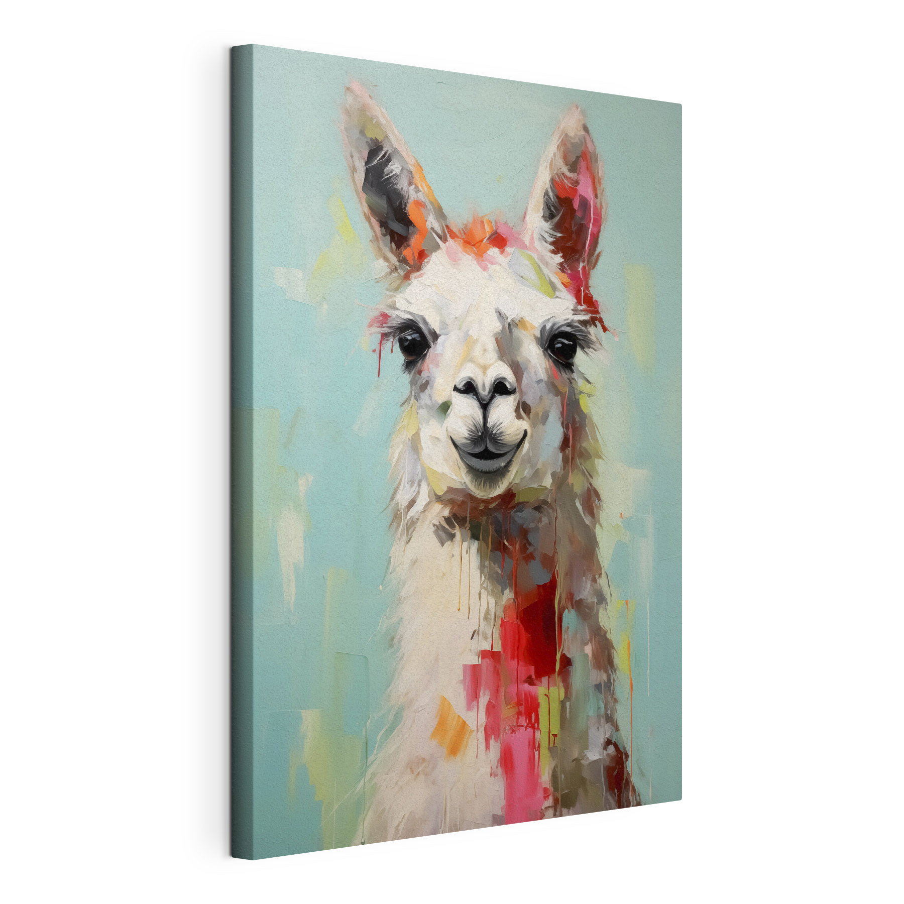 Painting of a llama