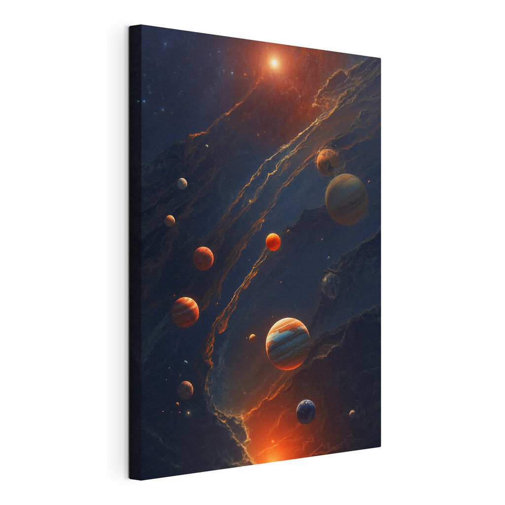 Planets in space