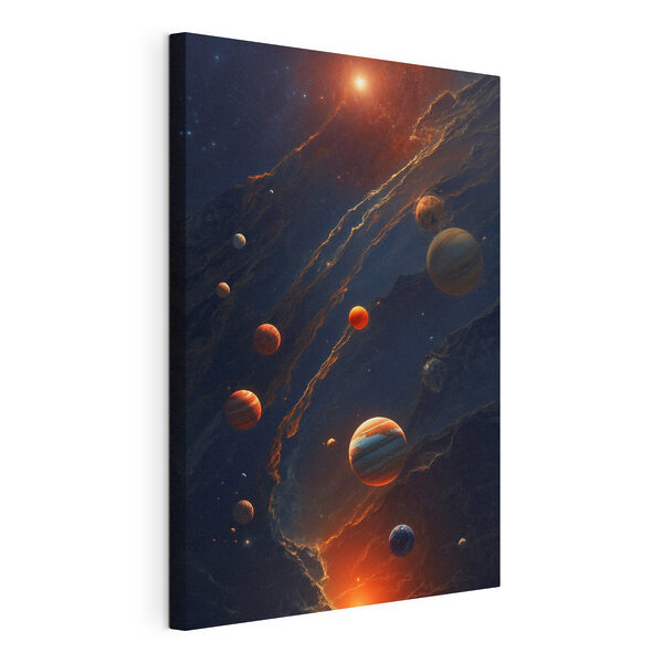 Planets in space