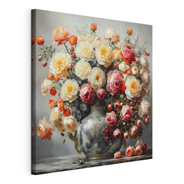 Vase mit Blumen auf einem Tisch Wandbilder Vase mit Blumen auf einem Tisch