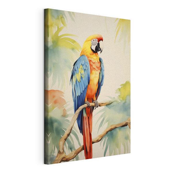 Bunter Vogel auf einem Zweig Wandbilder Bunter Vogel auf einem Zweig