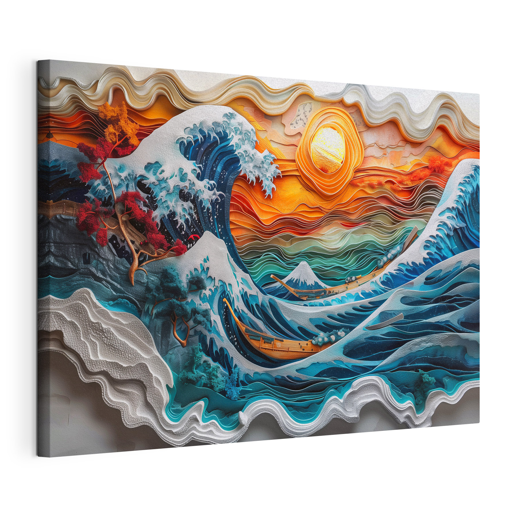 Painting of a wave