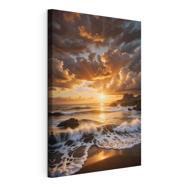 Wandbilder Sonnenuntergang über einer Wasserfläche