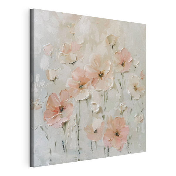 Gemälde mit rosa Blumen Wandbilder Gemälde mit rosa Blumen