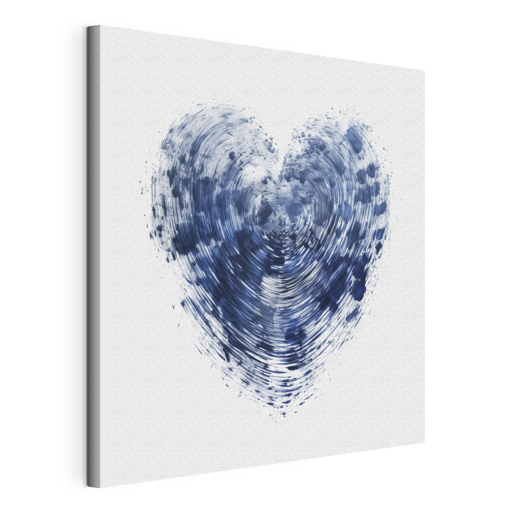 Blue heart with a white background Blue heart with a white background