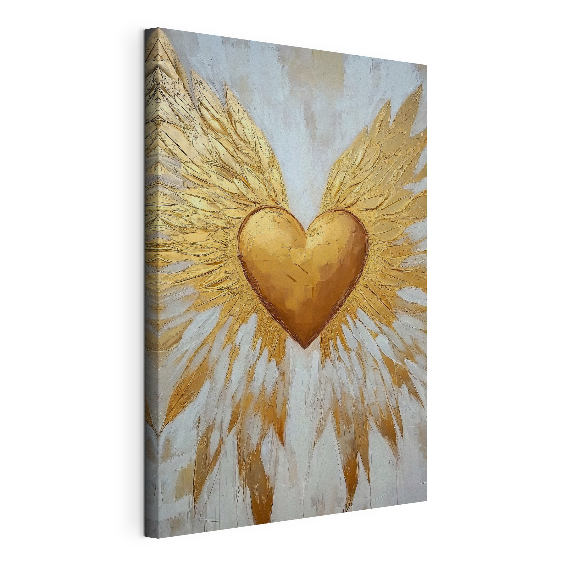 Heart with wings painted on it Heart with wings painted on it