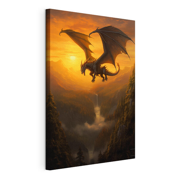Wandbilder Drache fliegt über ein Tal (Artikelnummer: s42288) Wandbilder Wandbilder Drache fliegt über ein Tal (Artikelnummer: s42288)