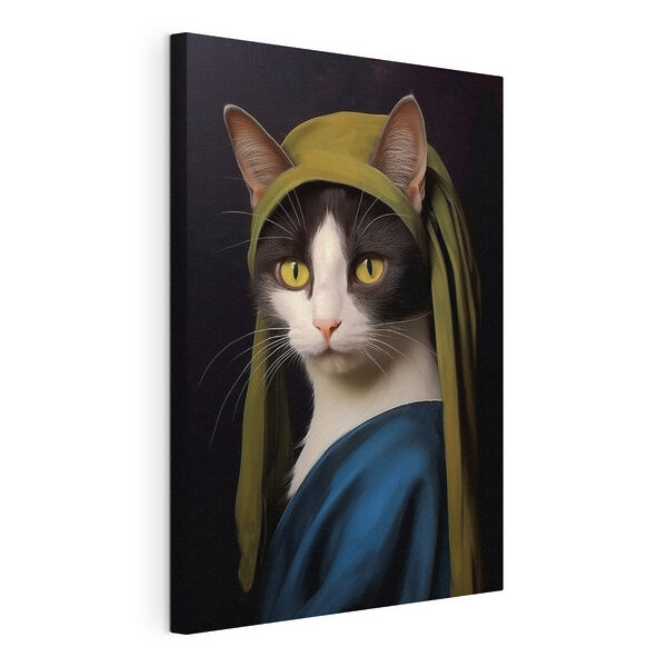 Wandbilder Wandbilder Katze mit grünem Hut (Artikelnummer: s42486)