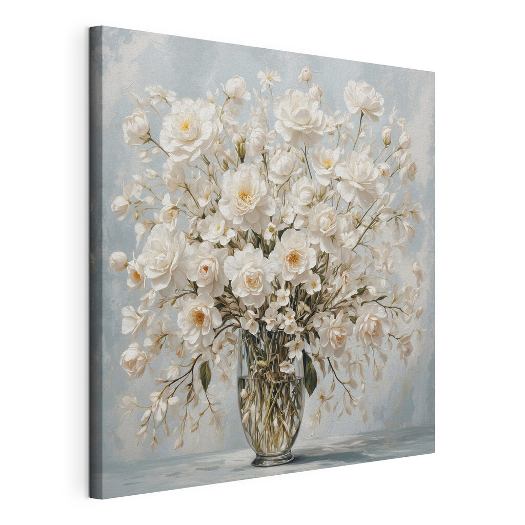 Vase of white flowers Vase of white flowers