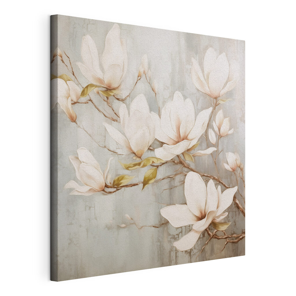 Painting of flowers on a wall
