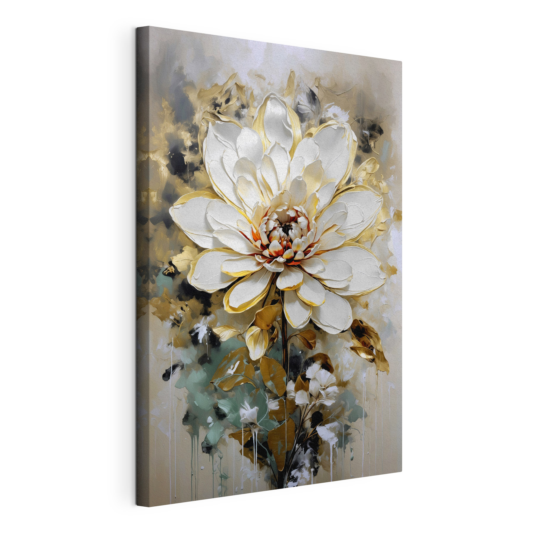 Painting of a white flower Painting of a white flower