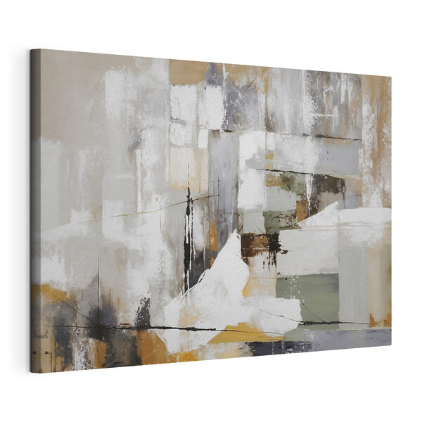 Bemalung einer weißen und braunen Wand Wandbilder Bemalung einer weißen und braunen Wand