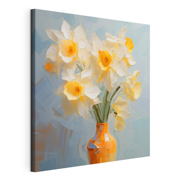 Gelbe und weiße Blumen in einer Vase Wandbilder Gelbe und weiße Blumen in einer Vase