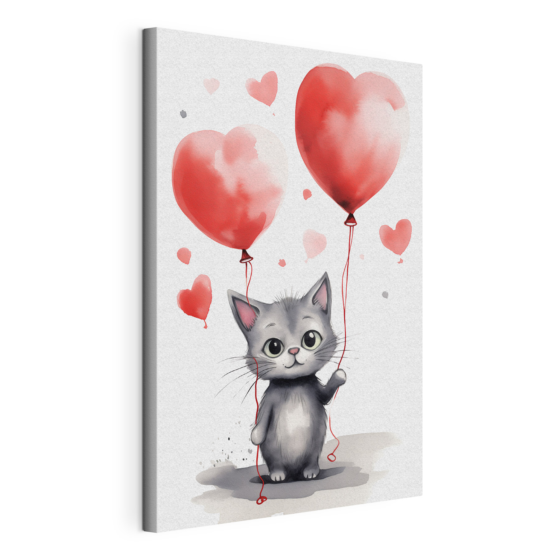 Cat holding balloons Cat holding balloons