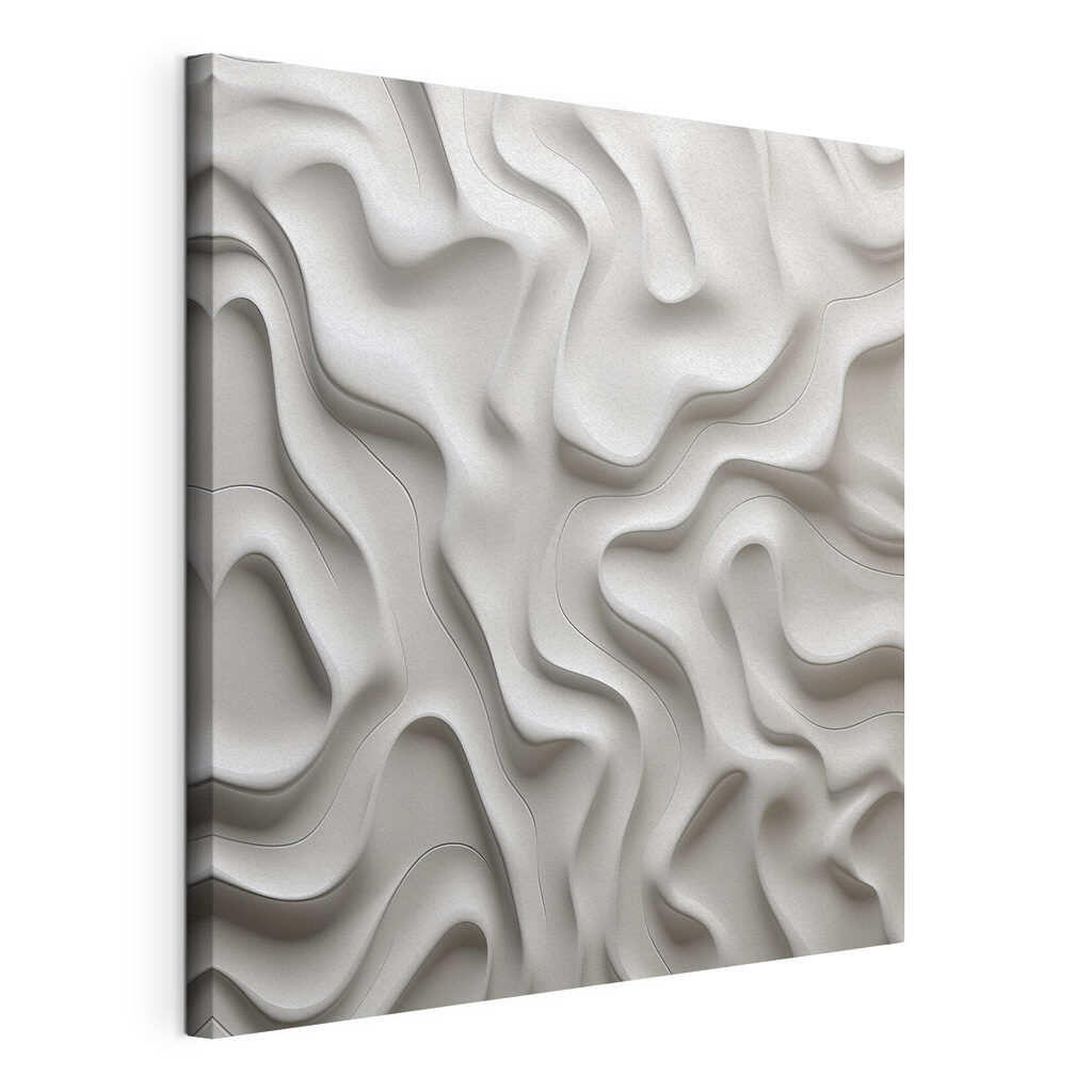 White surface with wavy lines White surface with wavy lines