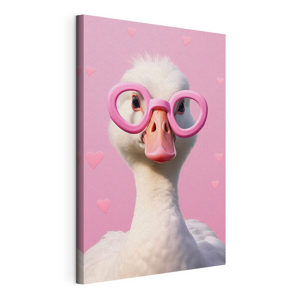 Ente mit rosa Brille Wandbilder Ente mit rosa Brille