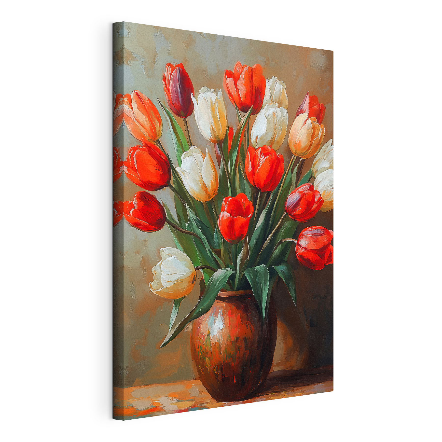 Painting of flowers in a vase Painting of flowers in a vase