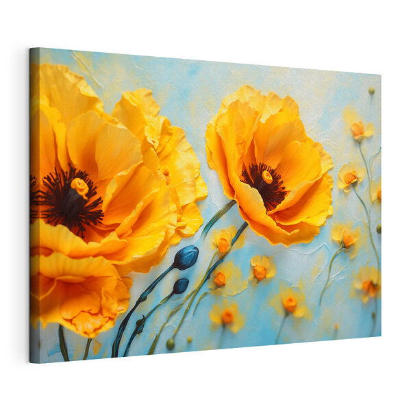 Wandbilder Wandbilder Lebendige Blüten bereichern die ruhige Kulisse (Artikelnummer: s43118)
