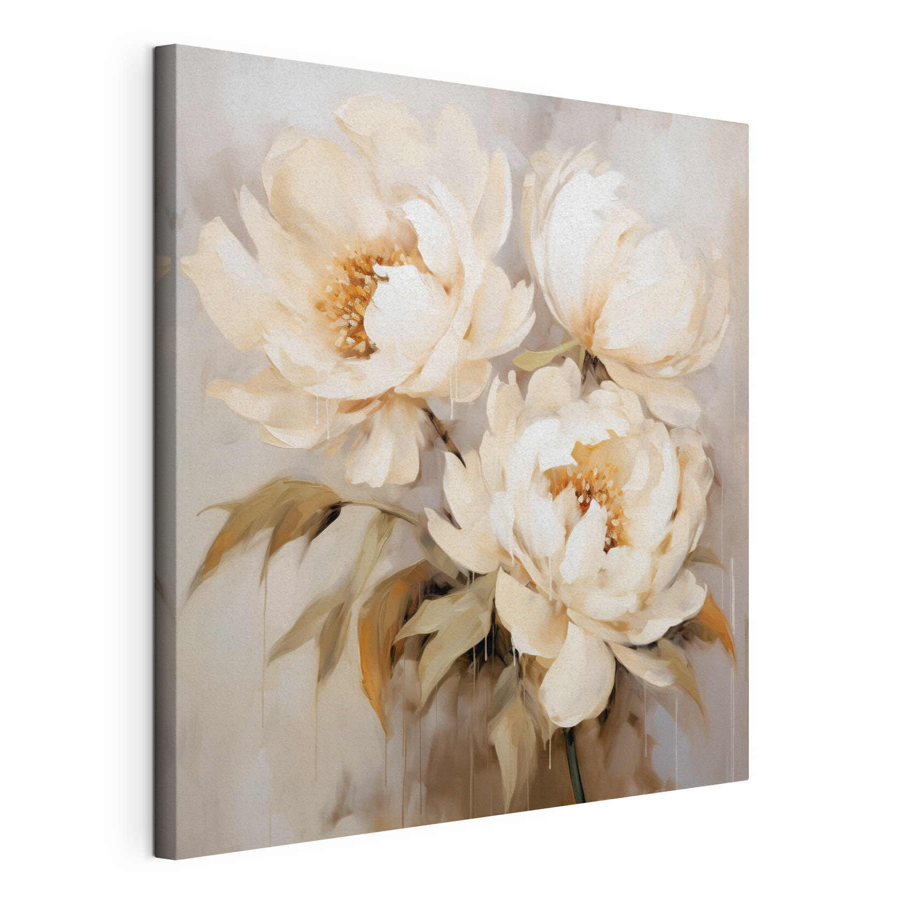 Painting of white flowers Painting of white flowers