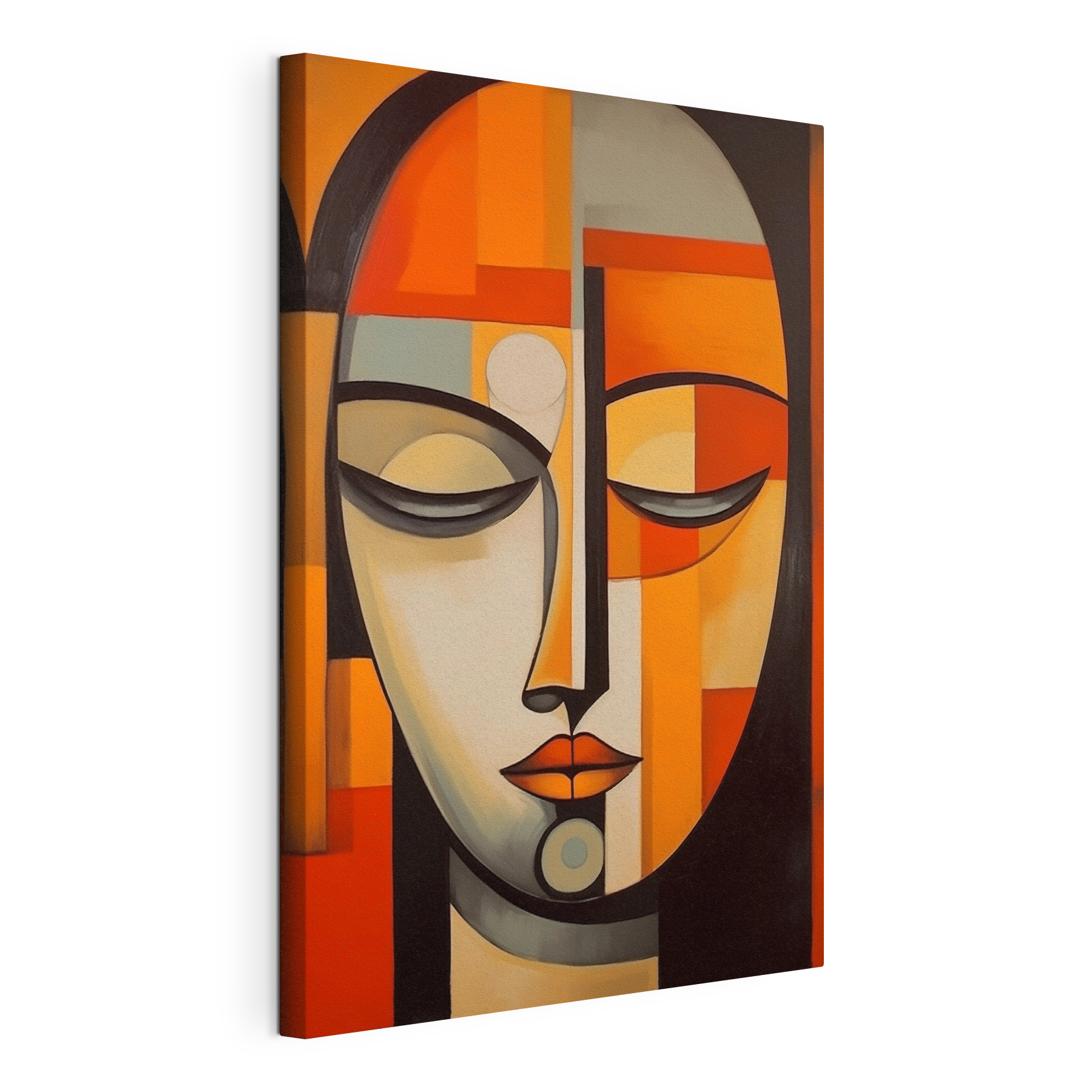 Painting of a woman's face