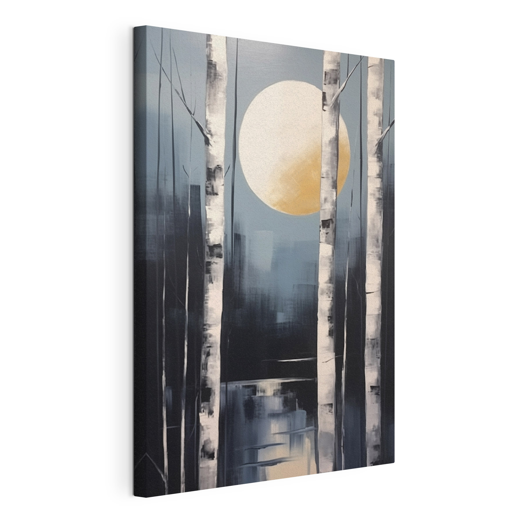 Painting of a moon in the sky Painting of a moon in the sky