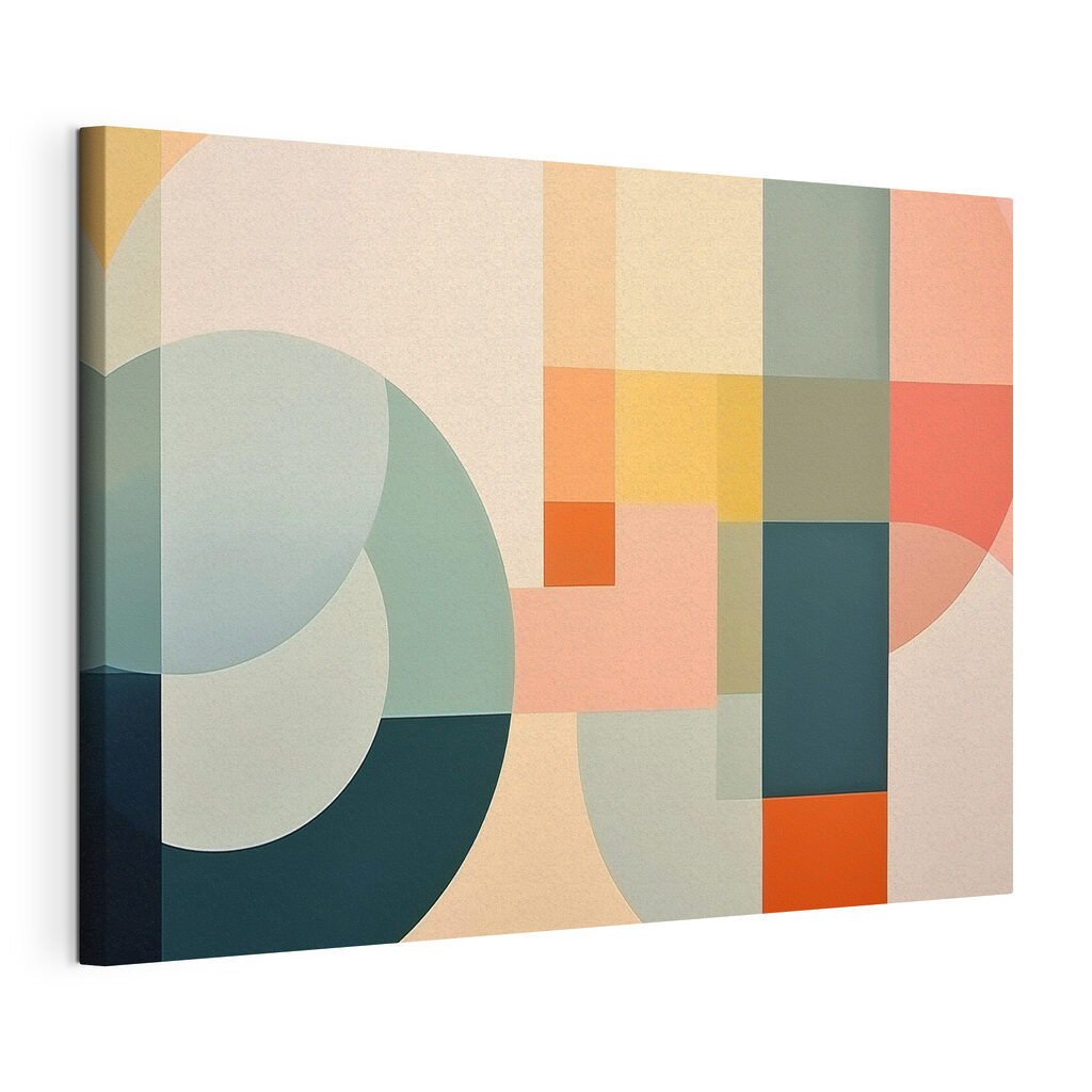 Colorful art piece with different shapes