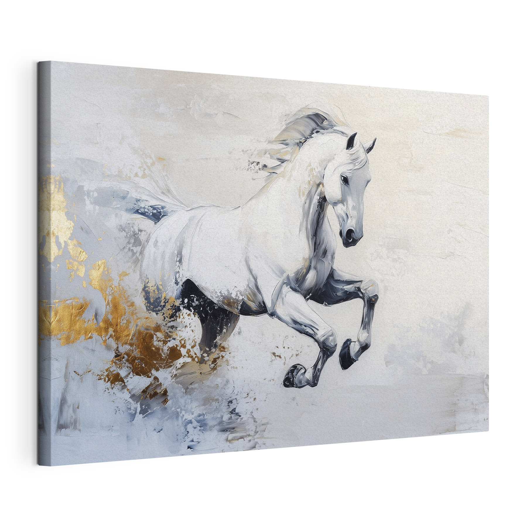 Painting of a white horse