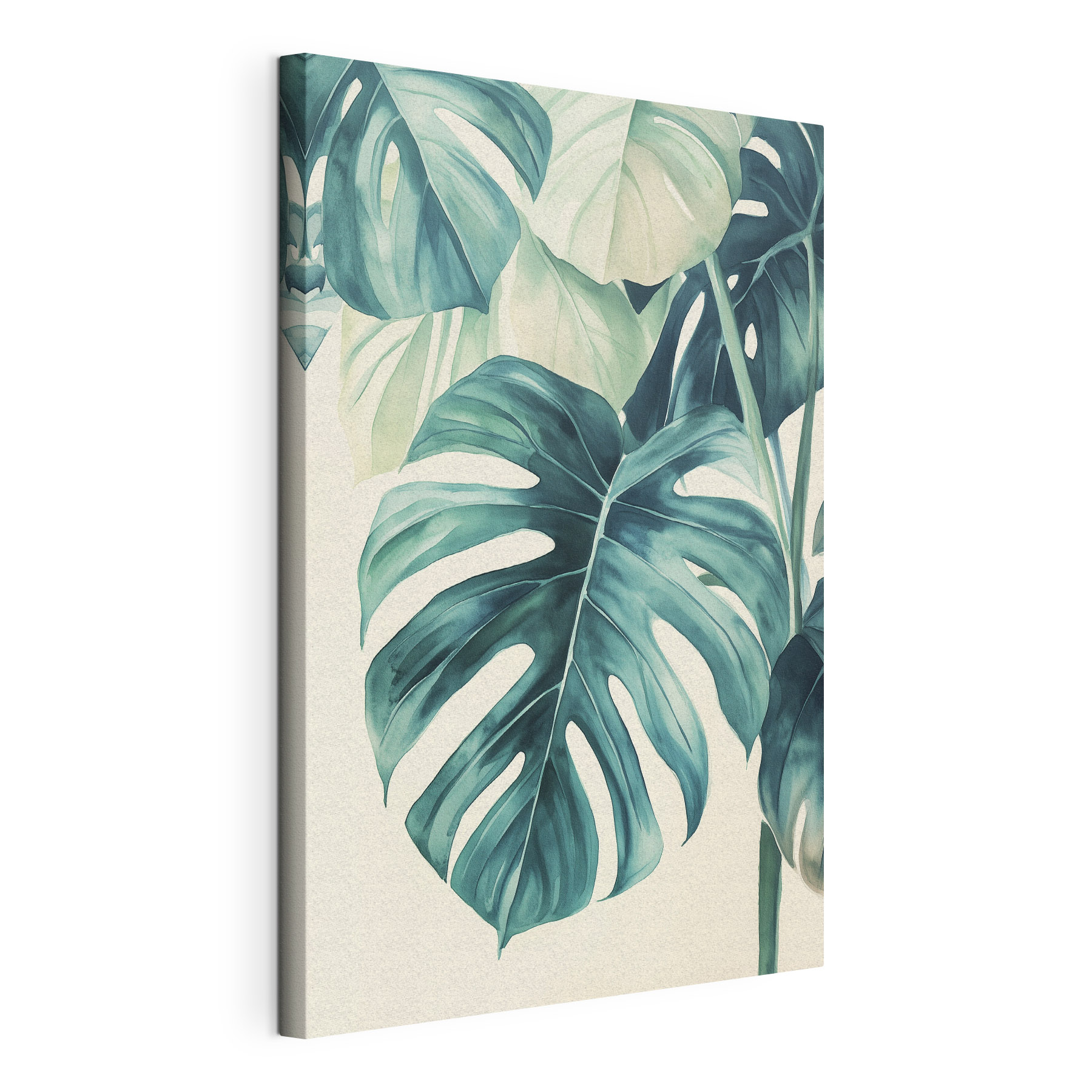 Lush green leaves in soft hues Lush green leaves in soft hues