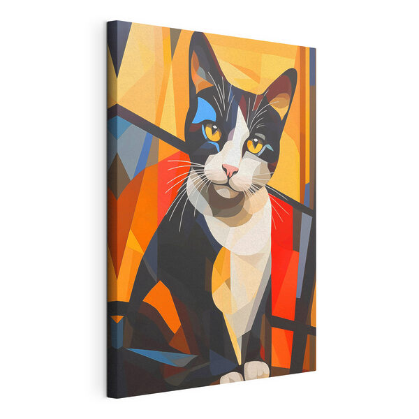 Cat with yellow eyes