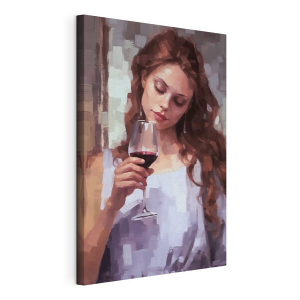 Woman holding a wine glass Woman holding a wine glass