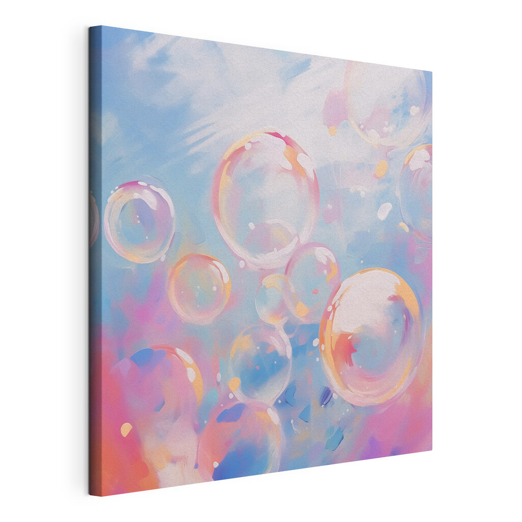 Group of bubbles in the air
