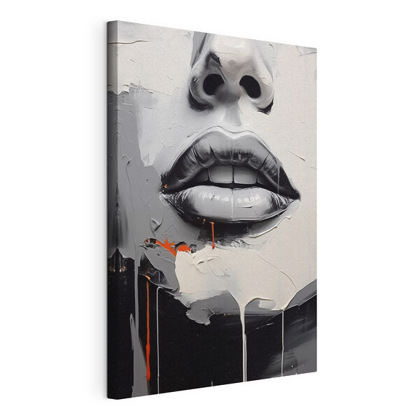 Wandbilder Wandbilder Gemälde einer Frau’s Lippen (Artikelnummer: s44119)