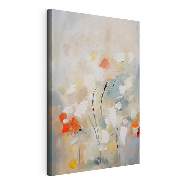 Gemälde mit Blumen an einer Wand Wandbilder Gemälde mit Blumen an einer Wand