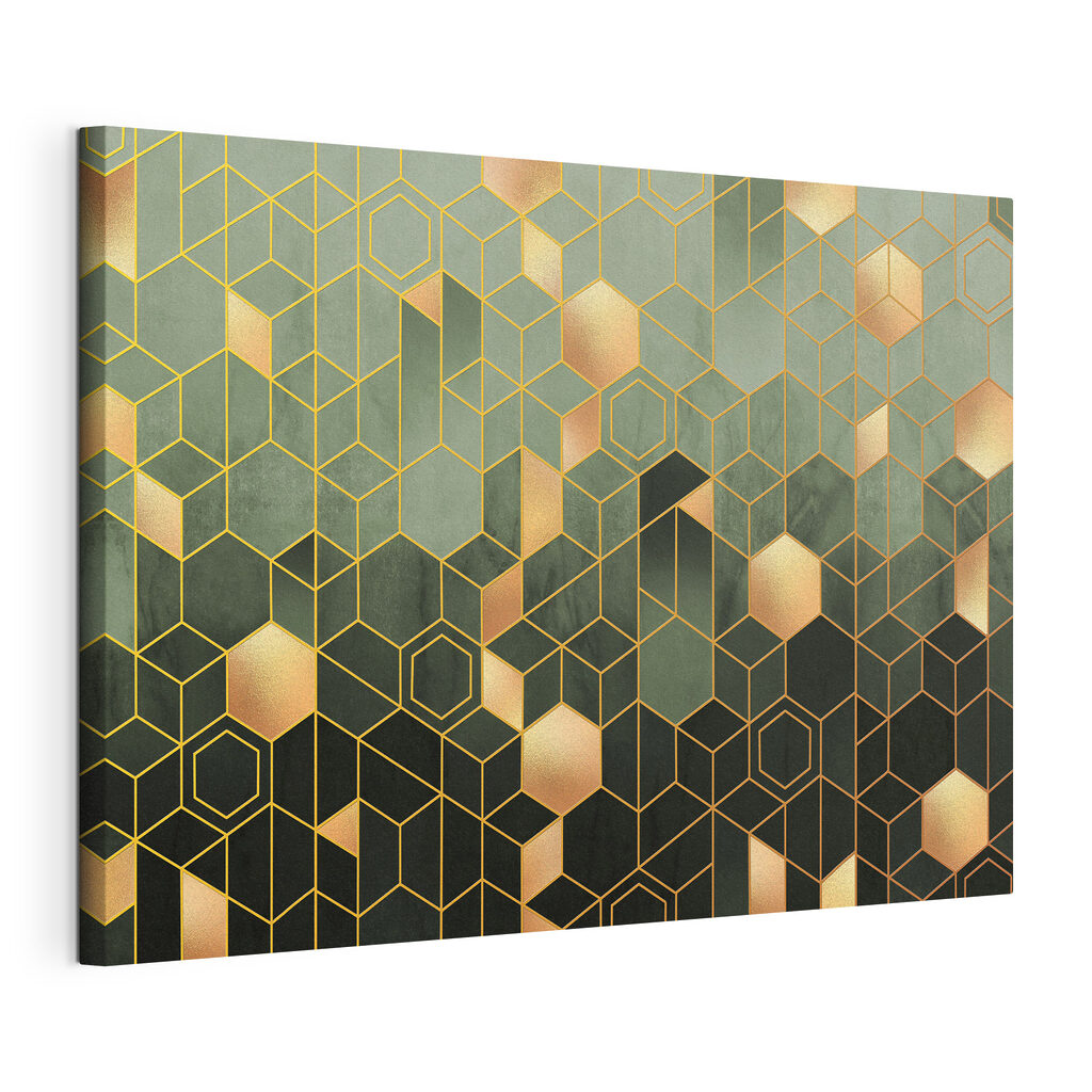 Pattern of hexagons and squares