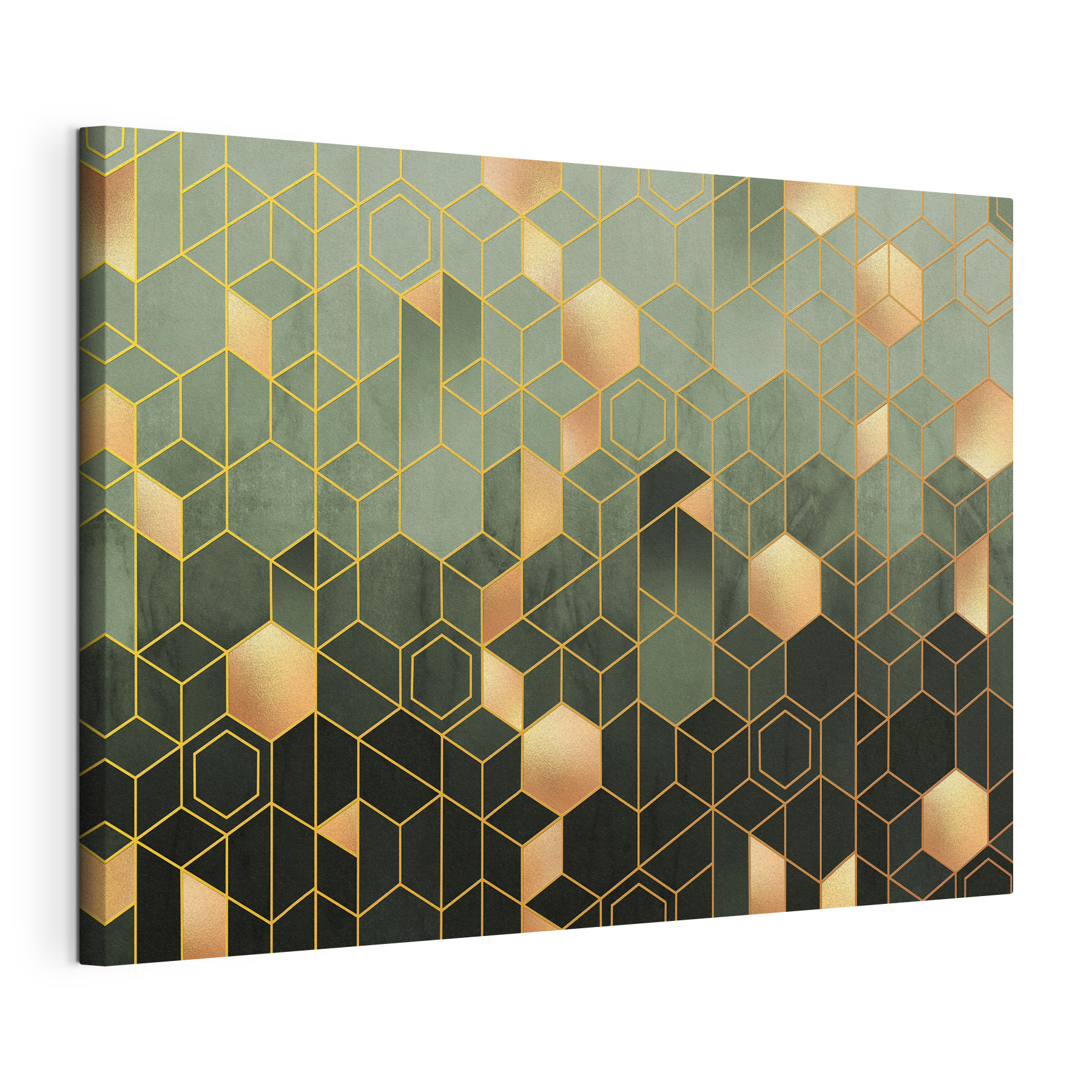 Pattern of hexagons and squares