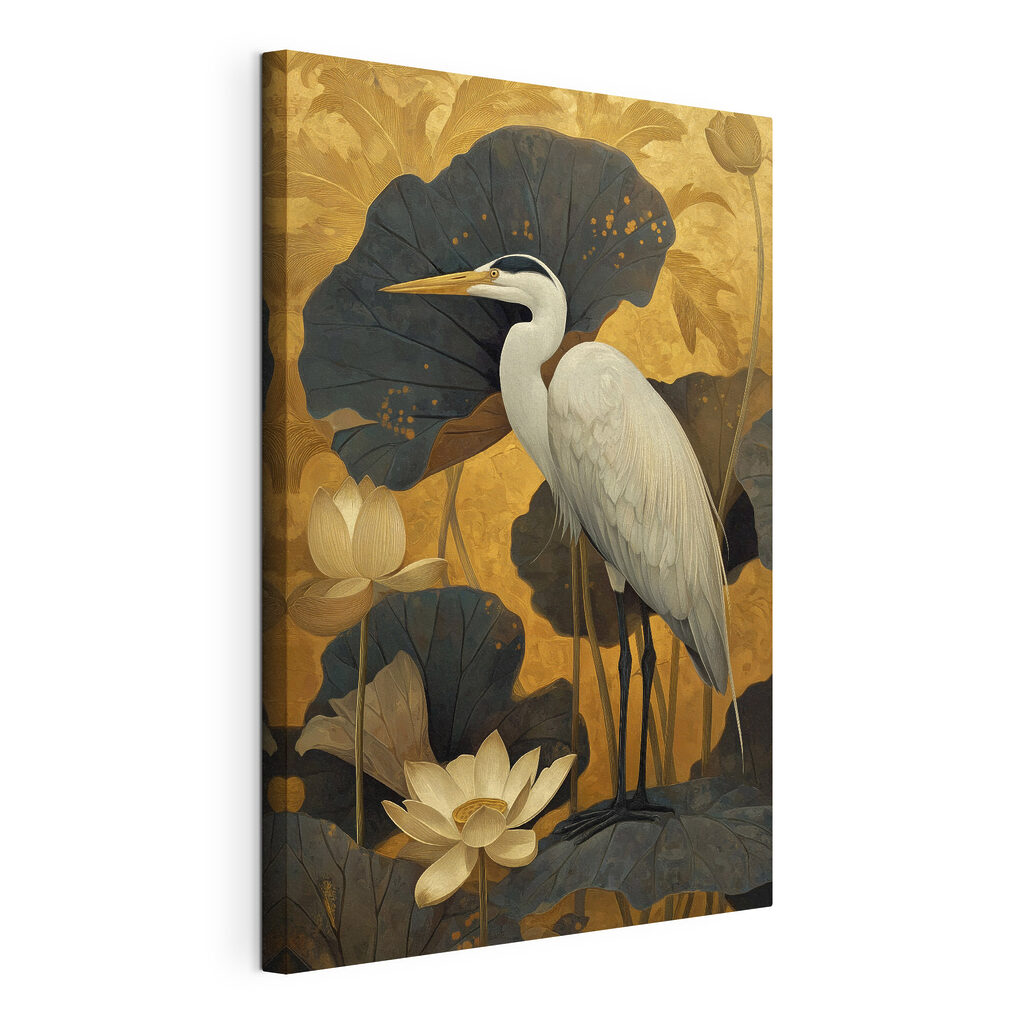 Painting of a white bird Painting of a white bird