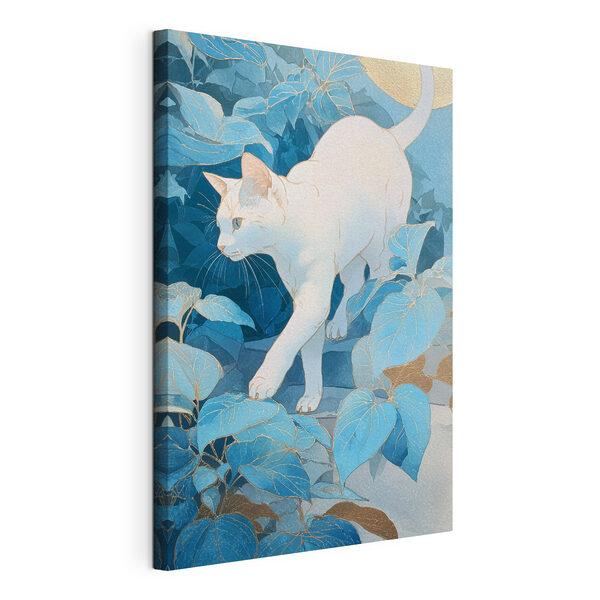Wandbilder Wandbilder Katze, die auf einem Felsen läuft (Artikelnummer: s46362)