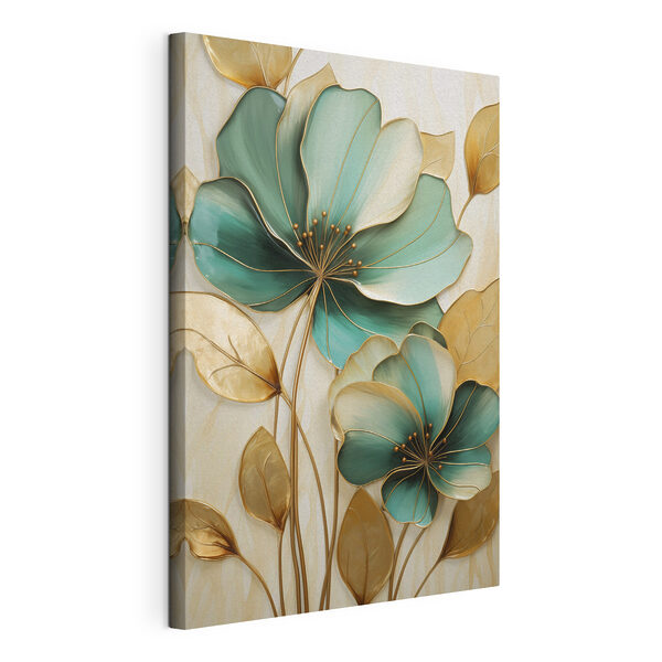 Wandbilder Blumenkunst mit eleganten Designelementen (Artikelnummer: s47418) Wandbilder Wandbilder Blumenkunst mit eleganten Designelementen (Artikelnummer: s47418)