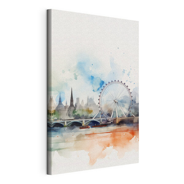 Wandbilder Aquarell einer Stadt mit einem Riesenrad und einer Brücke (Artikelnummer: s47681) Wandbilder Wandbilder Aquarell einer Stadt mit einem Riesenrad und einer Brücke (Artikelnummer: s47681)