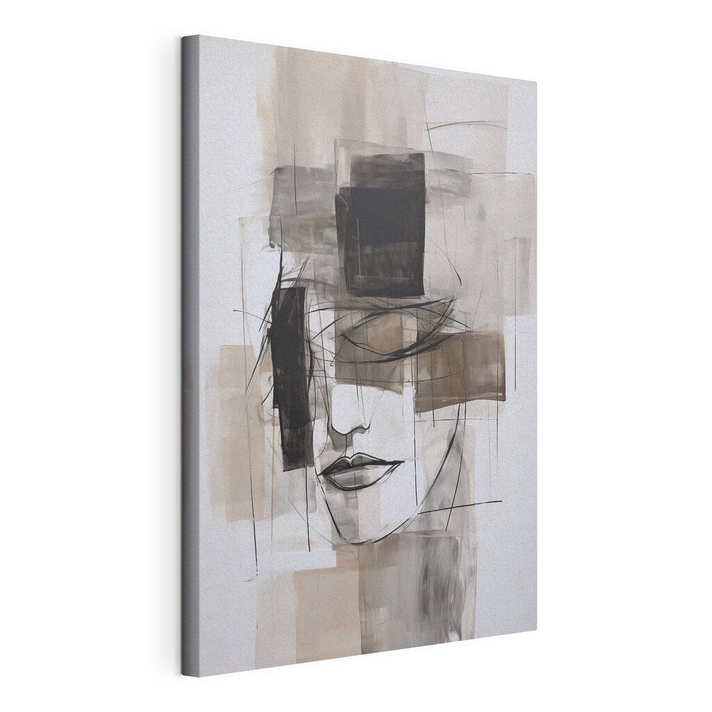 Painting of a woman's face
