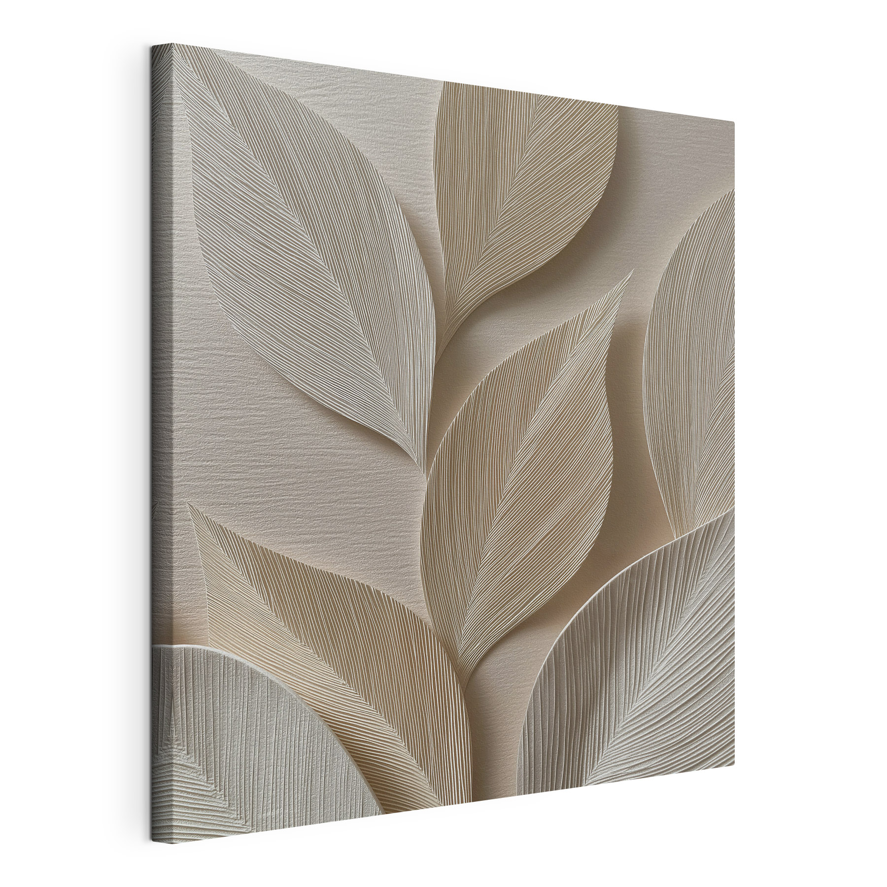 Elegant leaf patterns in neutral tones Elegant leaf patterns in neutral tones