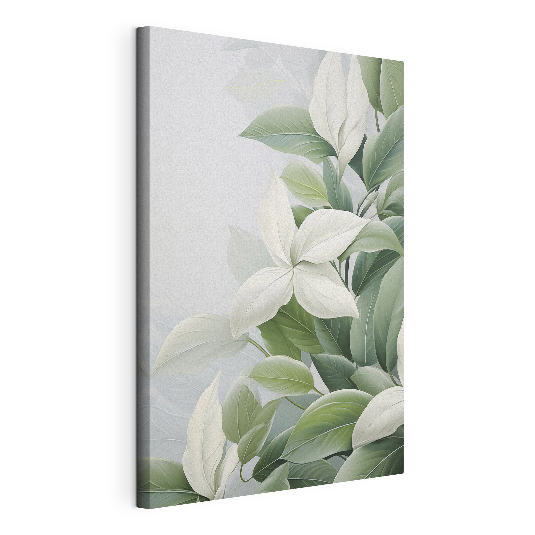 Delicate leaves in soft hues