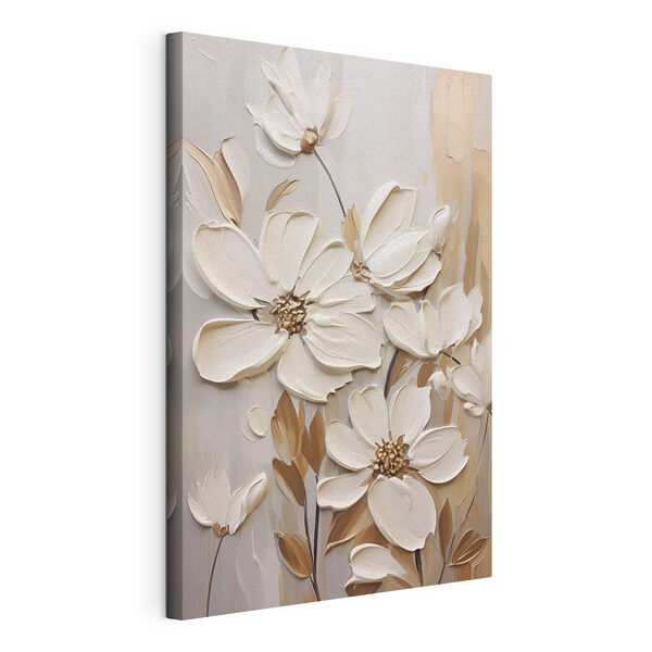 Gemälde mit weißen Blumen Wandbilder Gemälde mit weißen Blumen