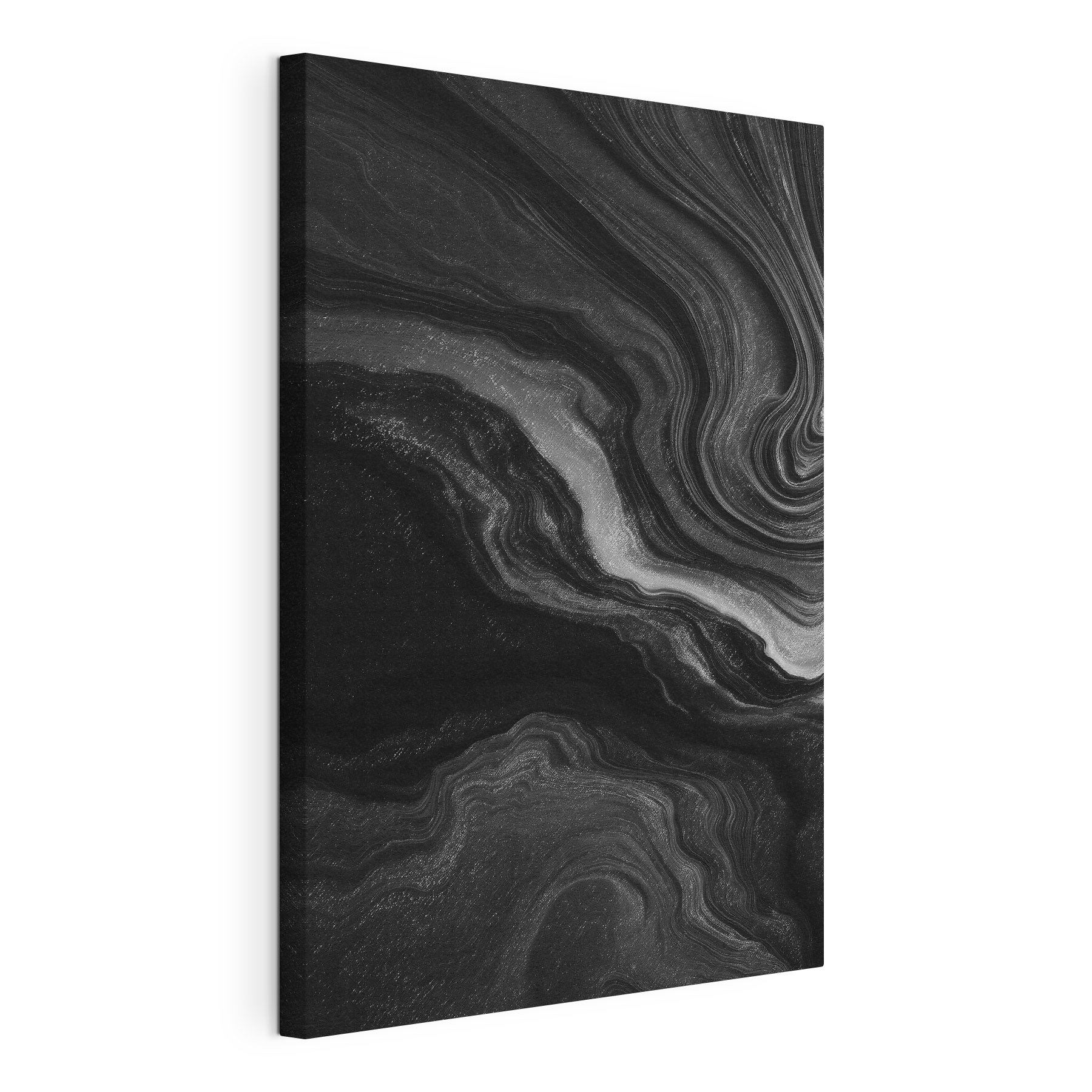 Black and white swirly surface Black and white swirly surface