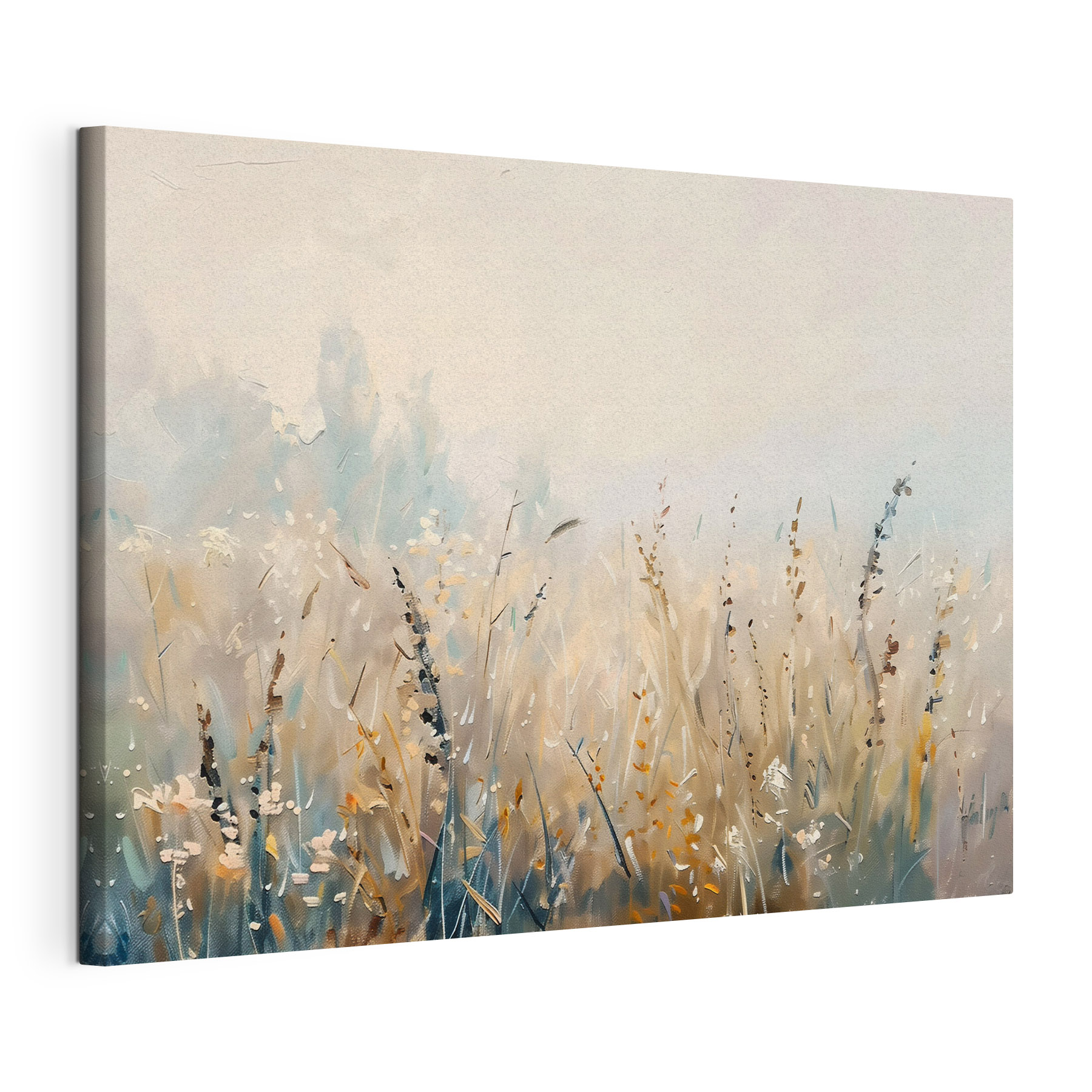 Painting of a field of grass Painting of a field of grass