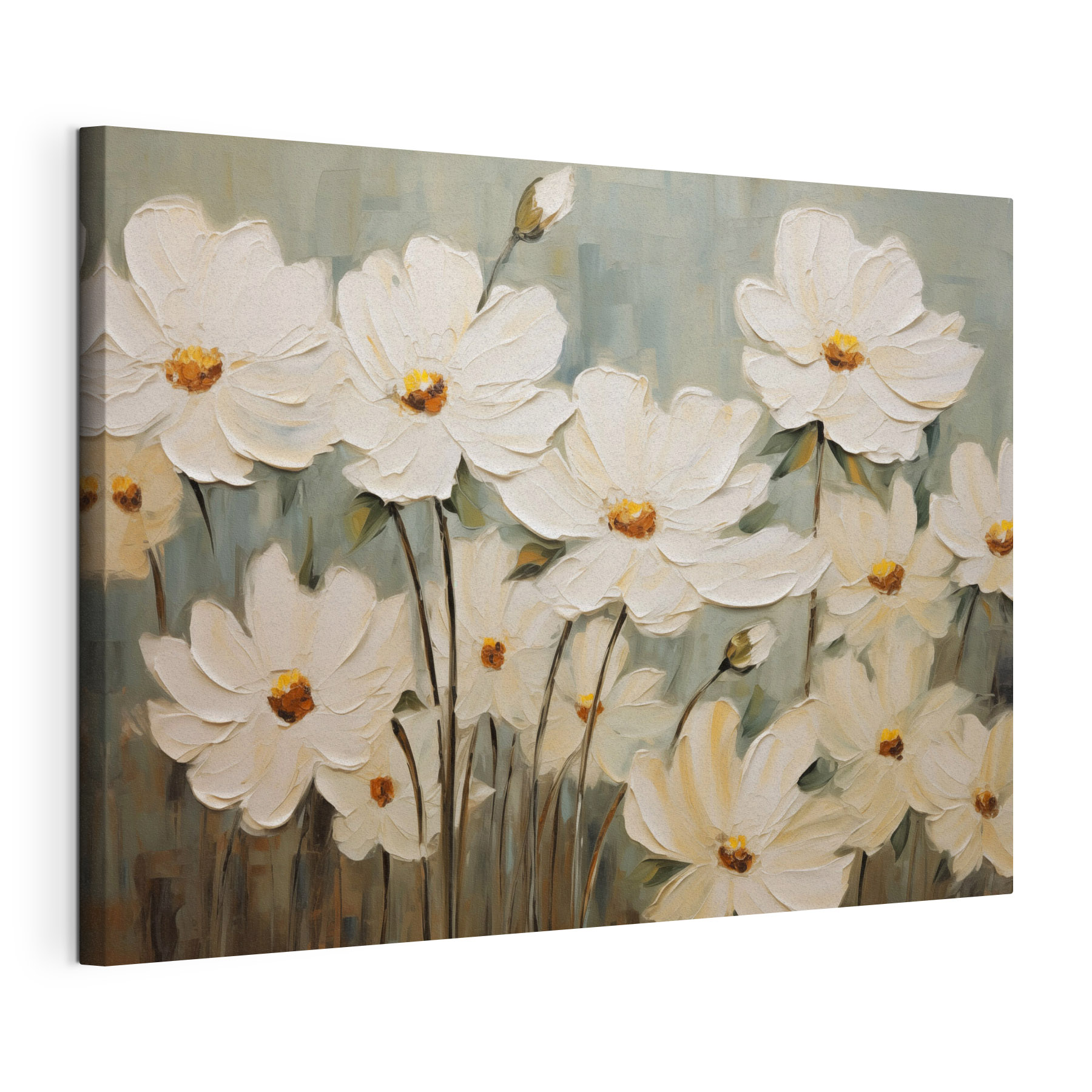 Painting of white flowers