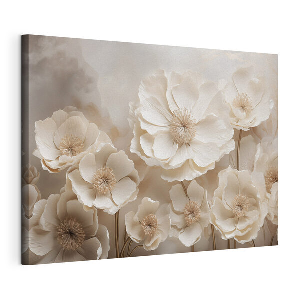 Wandbilder Wandbilder Gruppe weißer Blumen (Artikelnummer: s48111)