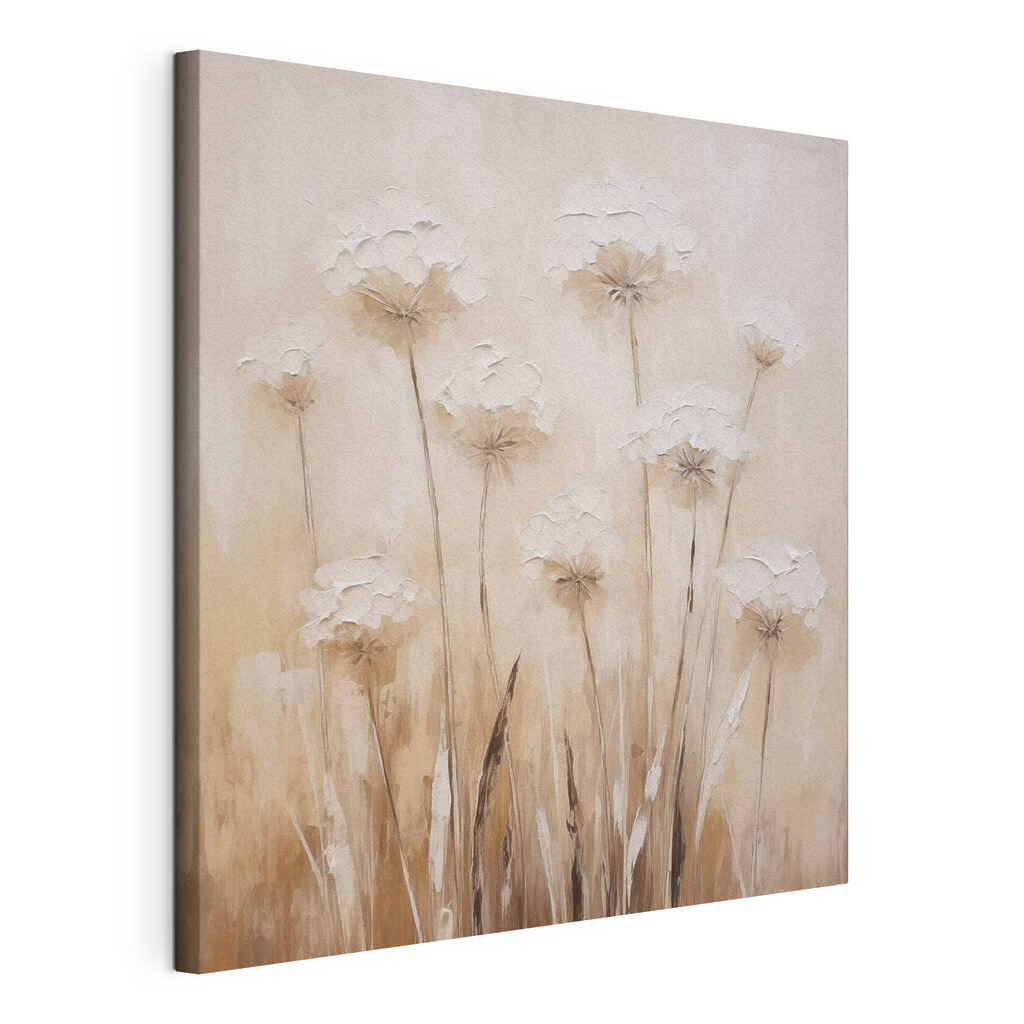 Painting of flowers on a wall