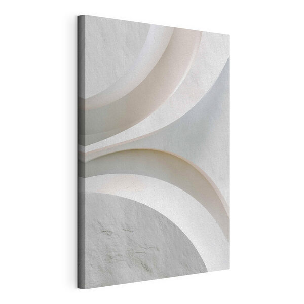Wandbilder Wandbilder Weiße Wand mit geschwungenen Linien (Artikelnummer: s48191)