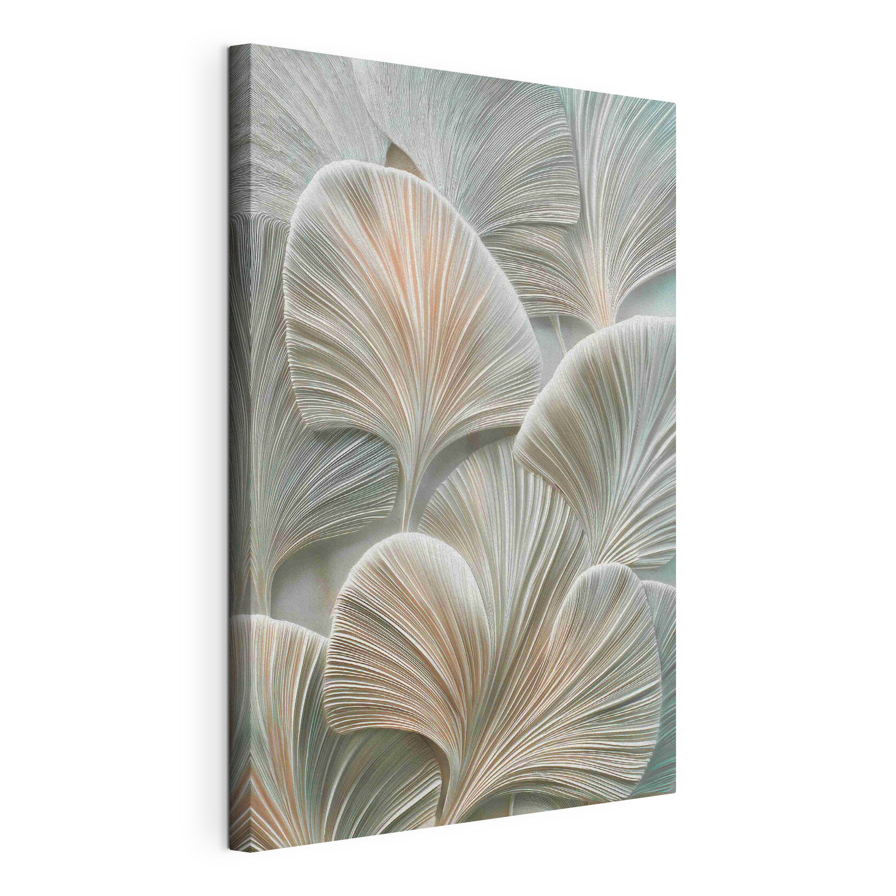 Delicate leaves in soft hues